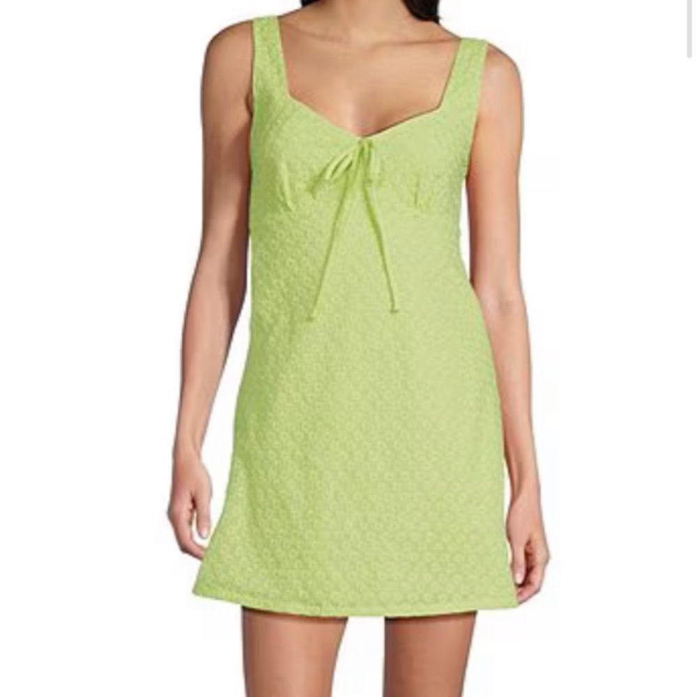 Copper key green embroider dress xxl